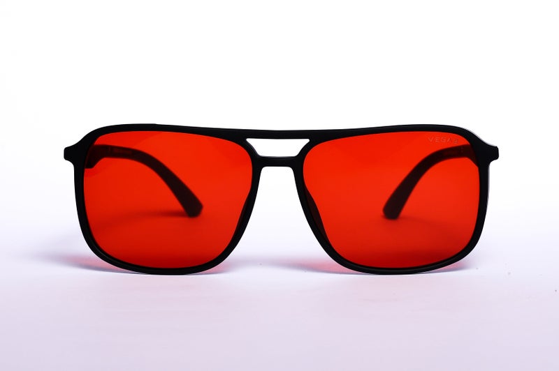 VEGAS Full Rim Square Men Red  Sunglasses V2039 C5 - Image 1